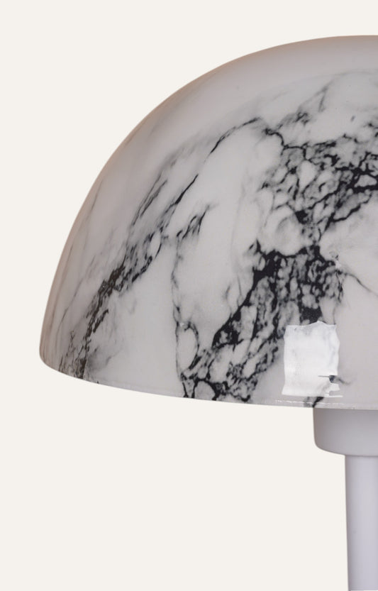 Graceful Marble Finish Metal Table Lamp