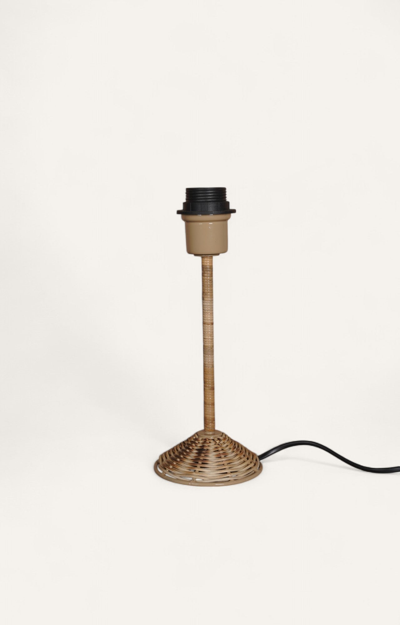 Rustic Cane Tiered Table Lamp