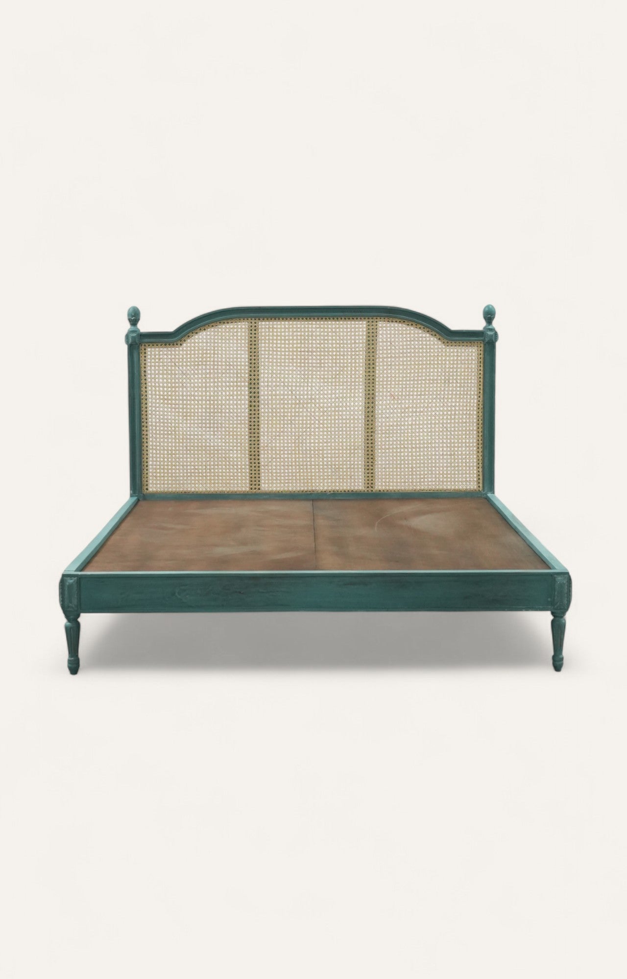 Gustavian Cane Bed Without Storage