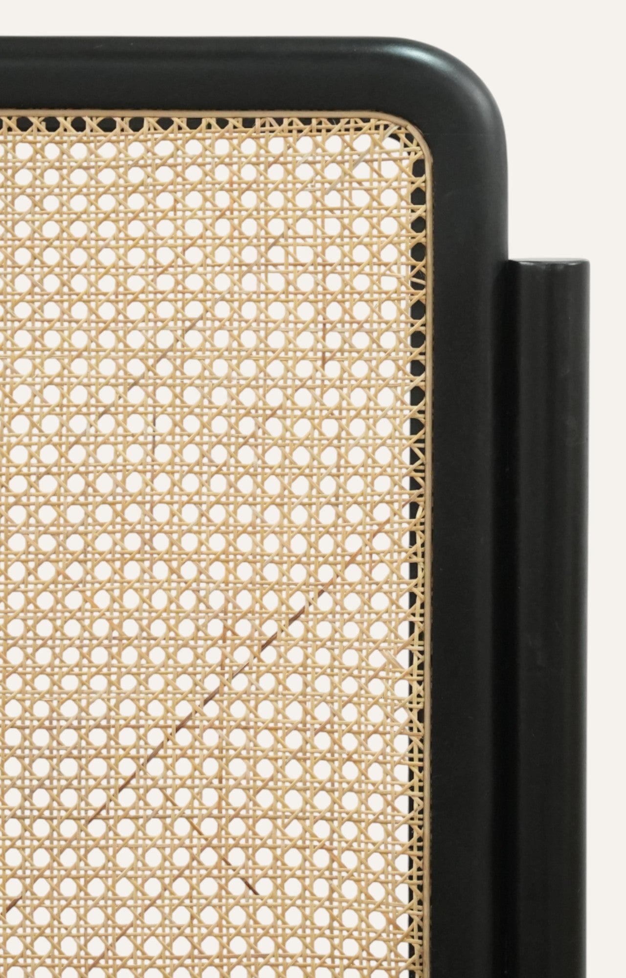 Acacia Wood Bed with Rattan