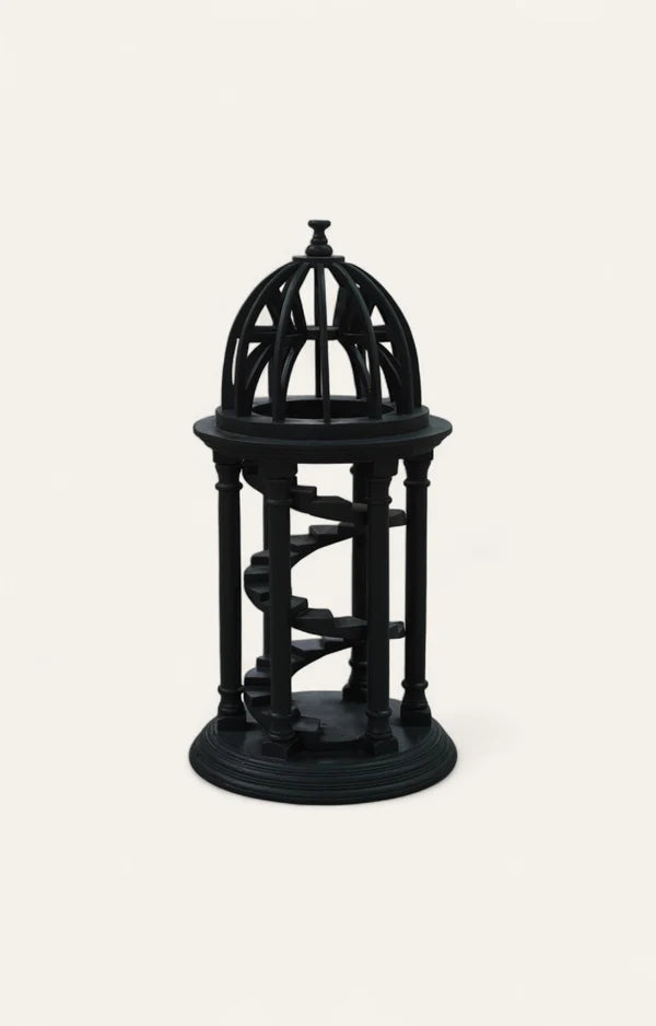 Renowned Spiraled Staircase Replica of French Domed Tower