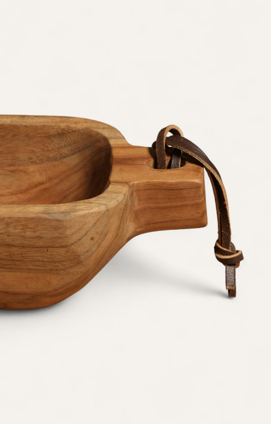 Wooden Scoop Bowl