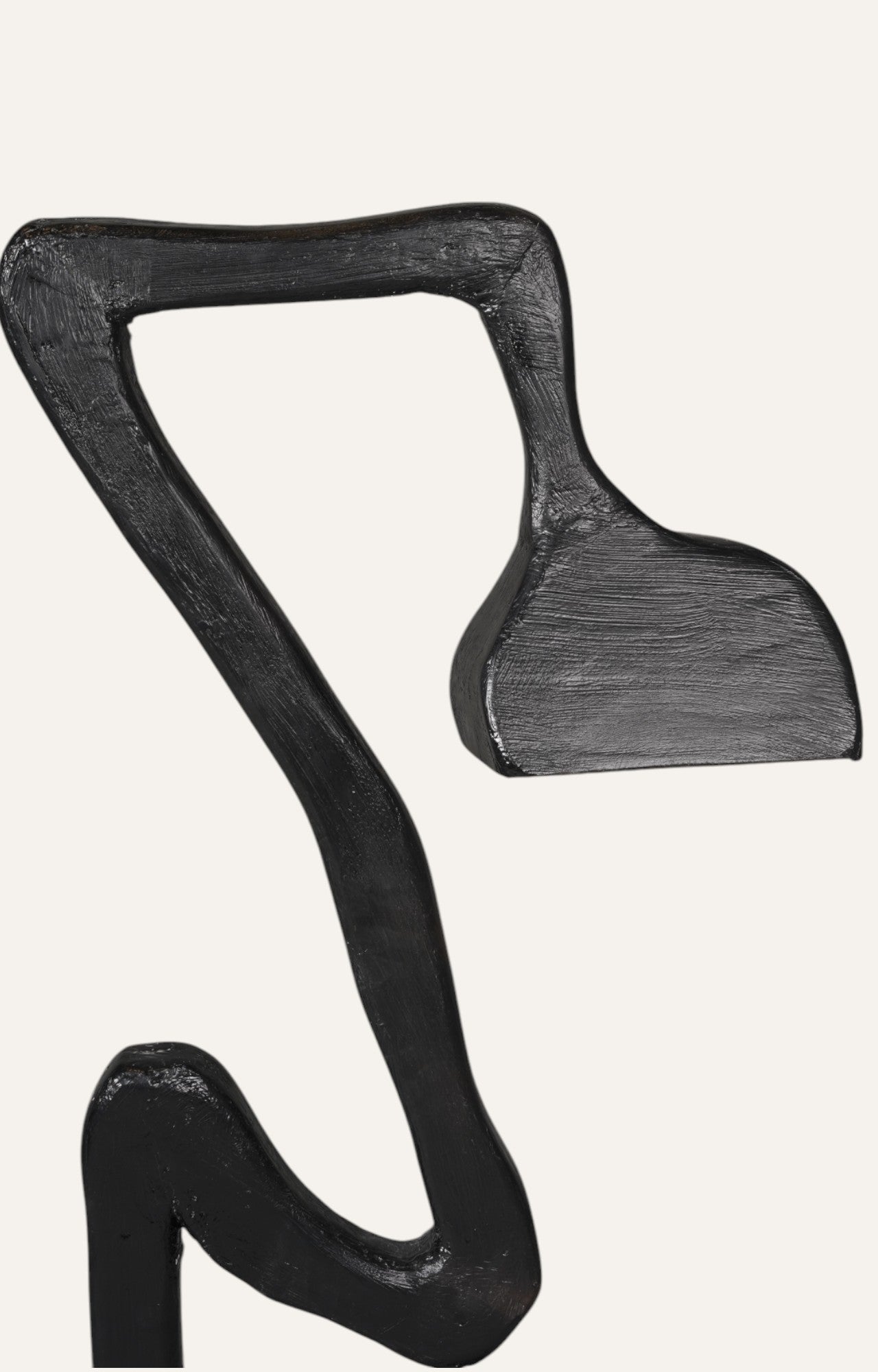 Black Mushroom Sculptural Floor Lamp