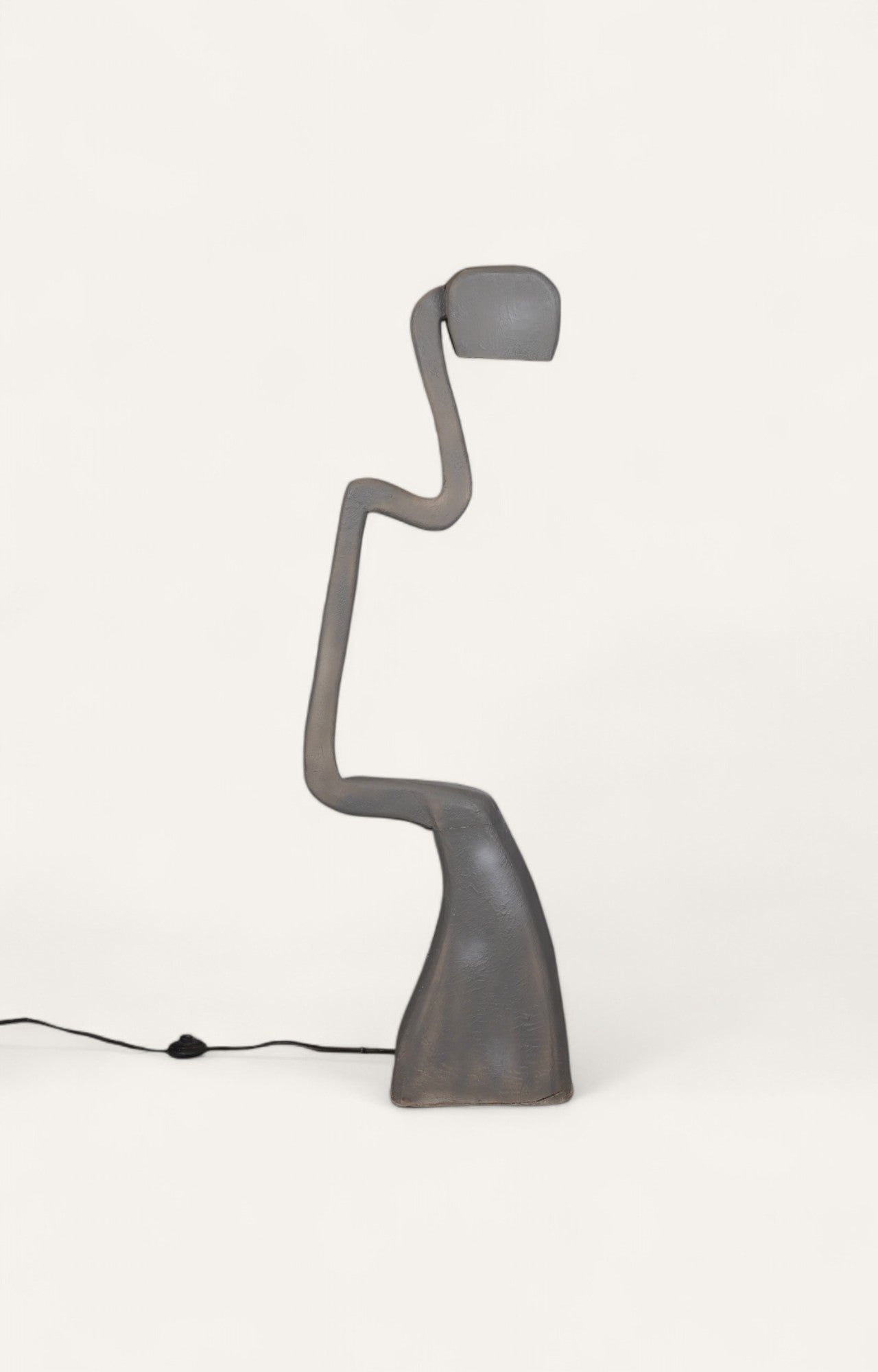 Sculptural Patina Mushroom Floor Lamp