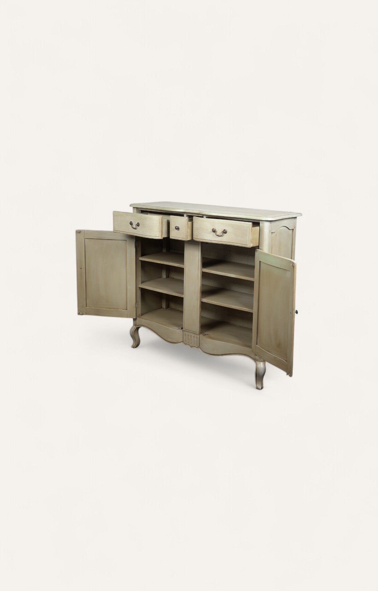 Maison de Luxe Painted Buffet Cabinet in French Grey
