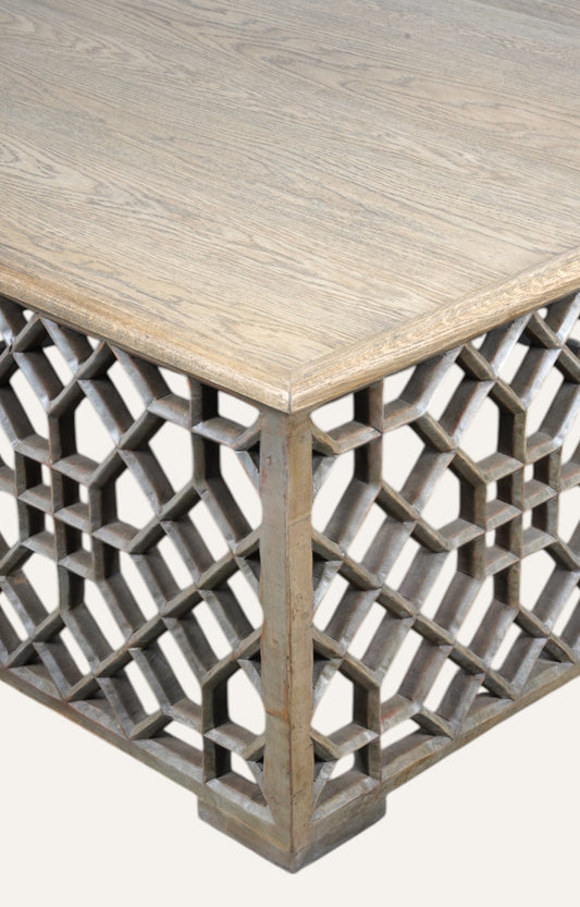 Intricate Netted Square Table