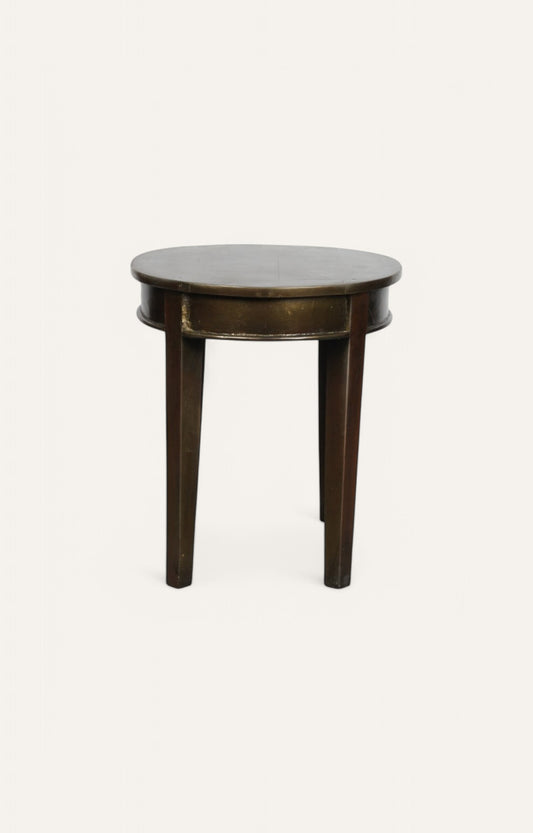 Round  Wood Side Table