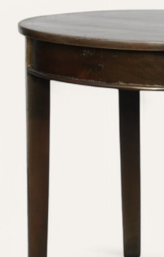 Round  Wood Side Table