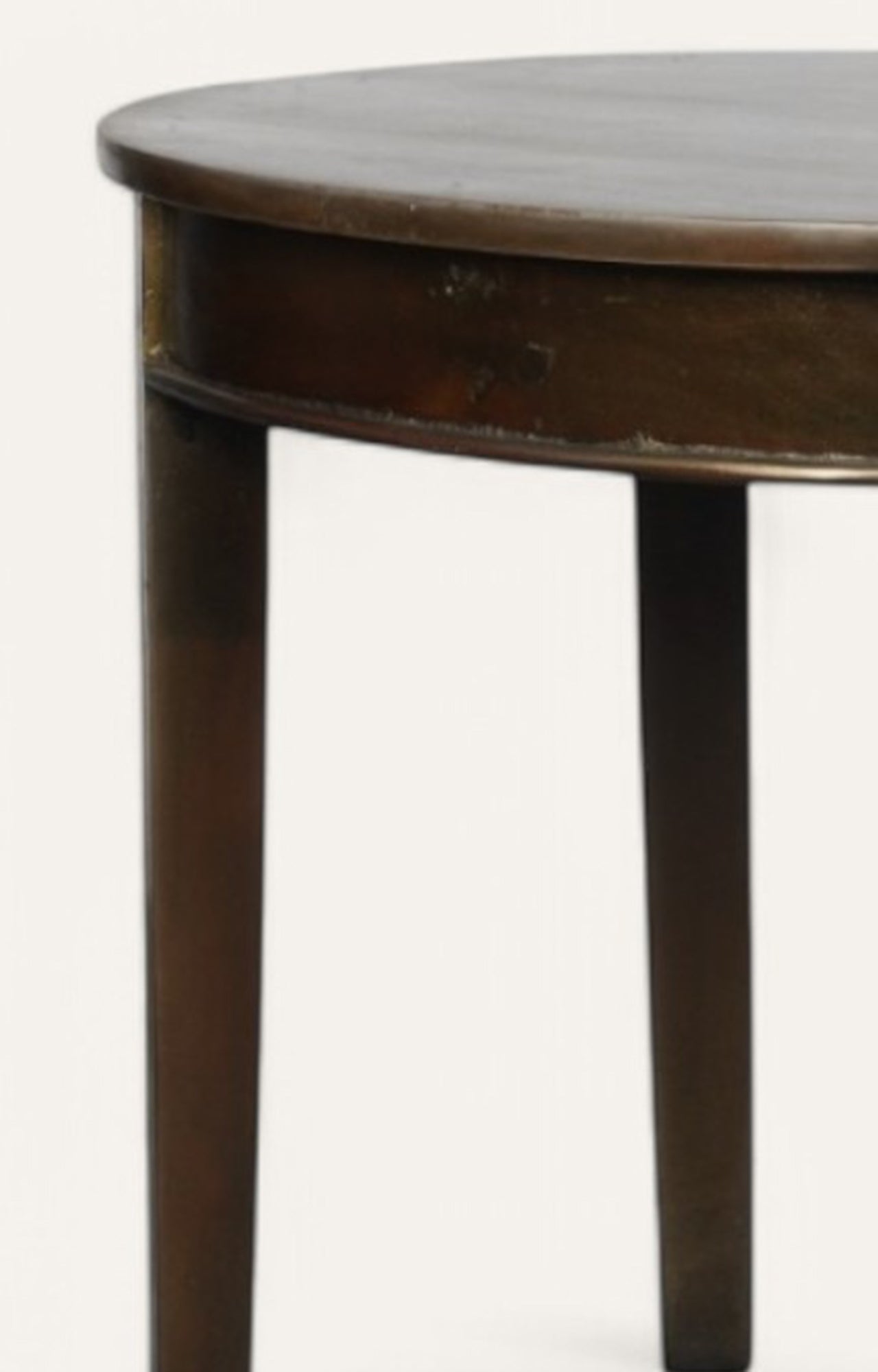 Round  Wood Side Table