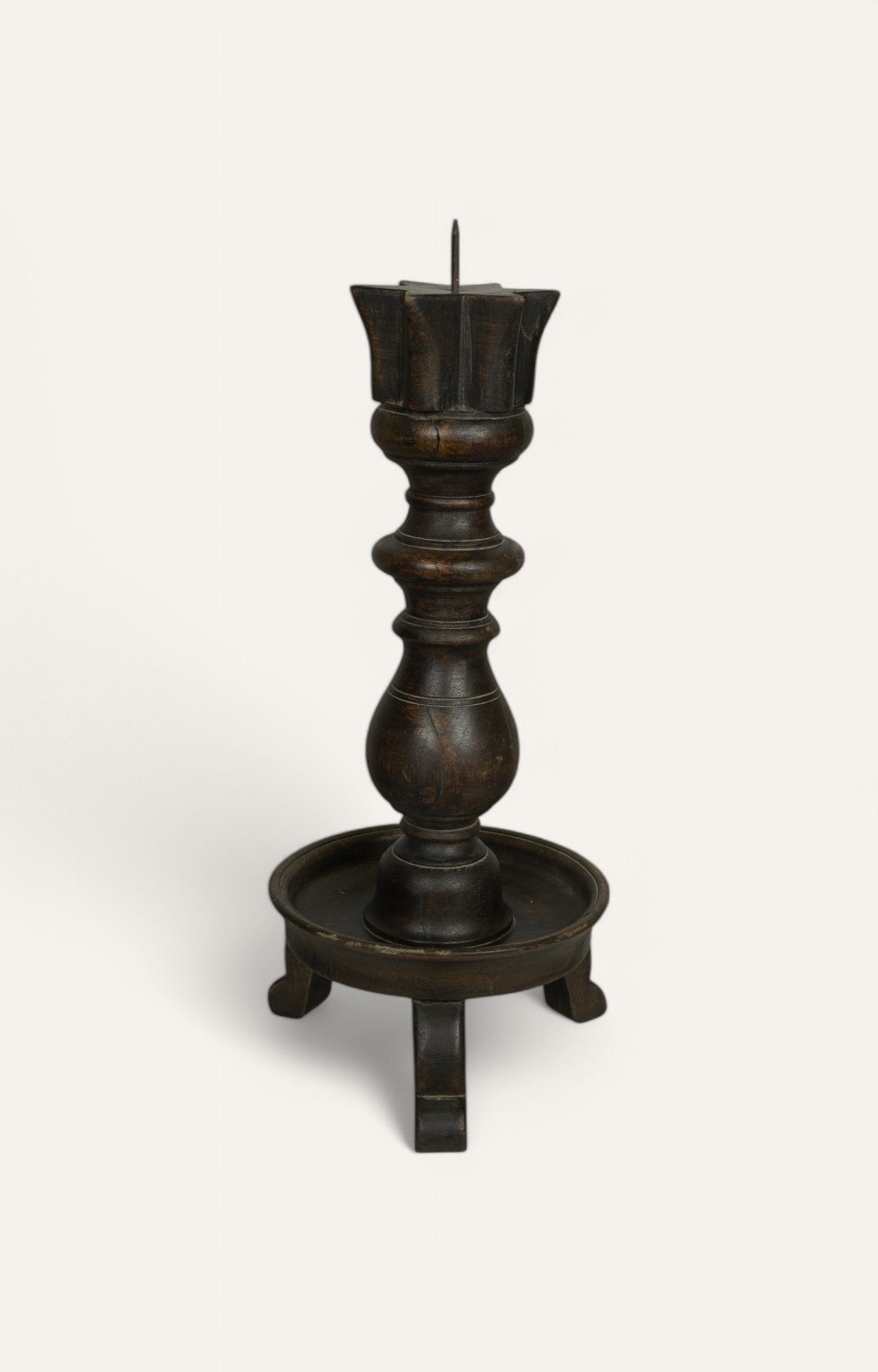Regal Wooden Vintage Candle Stand