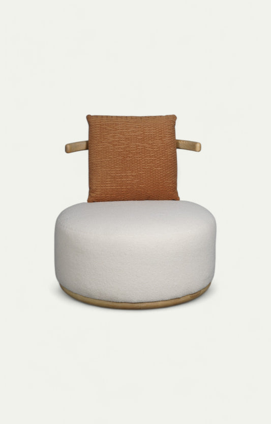 Foam Sponge Oak Armchair