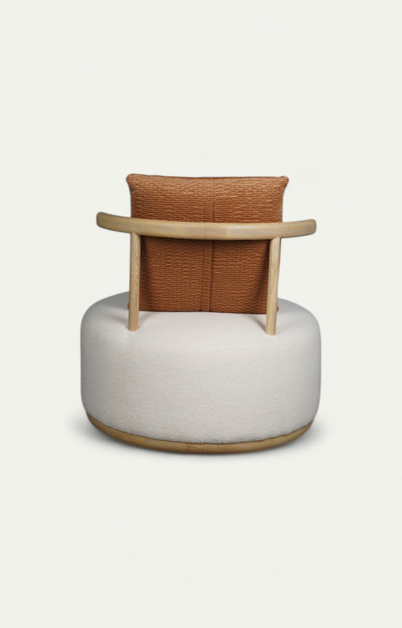 Foam Sponge Oak Armchair