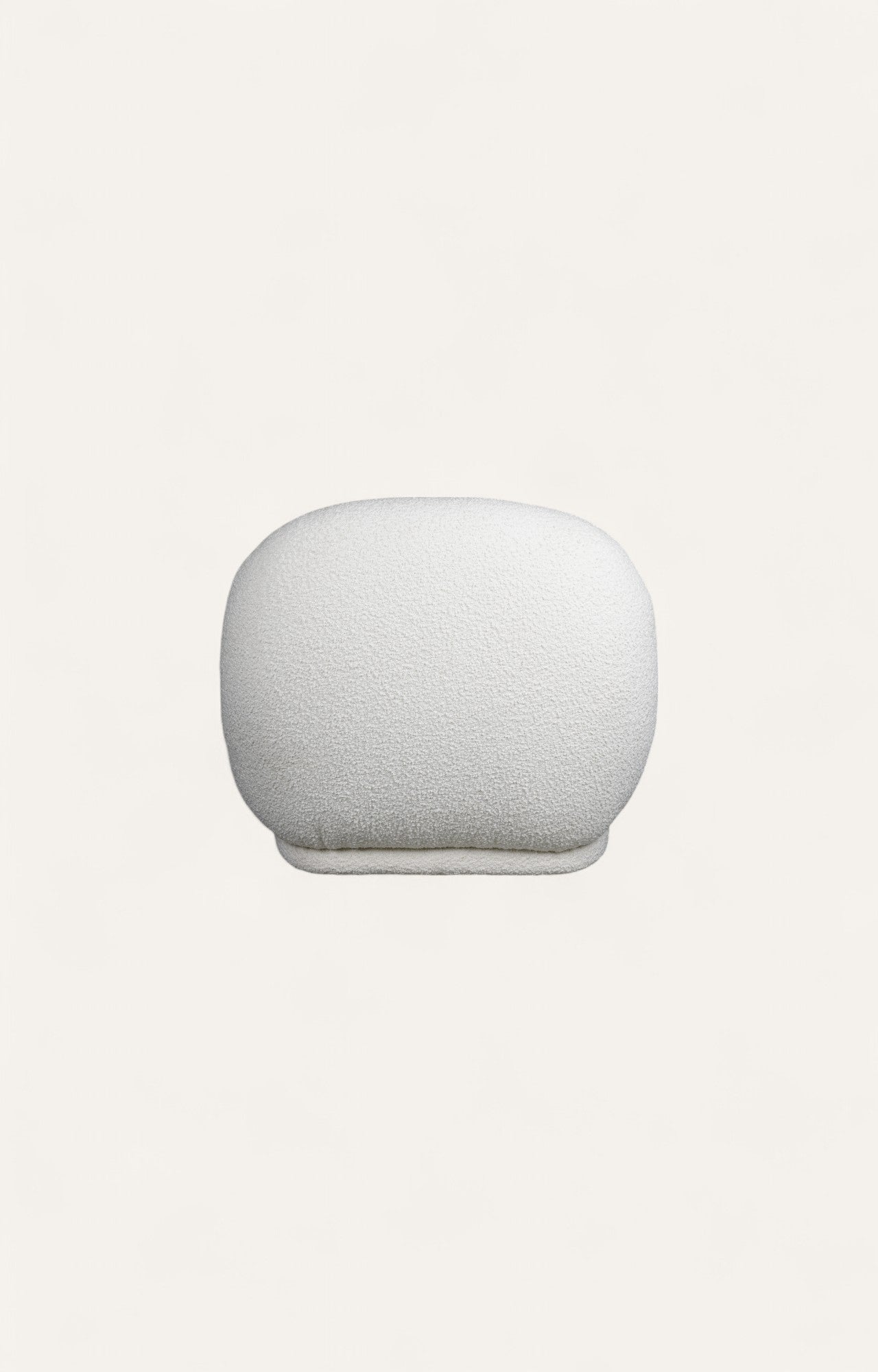 Oversized Breeze Bouclé Lounge Chair in Cloud White