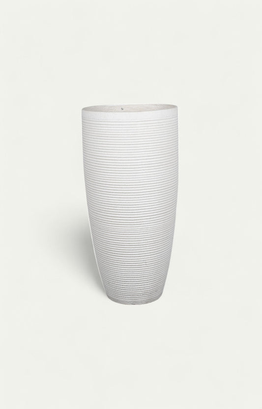 White resin Planter - Big