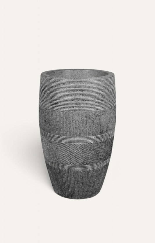Sanded Texture Round Planter – Medium