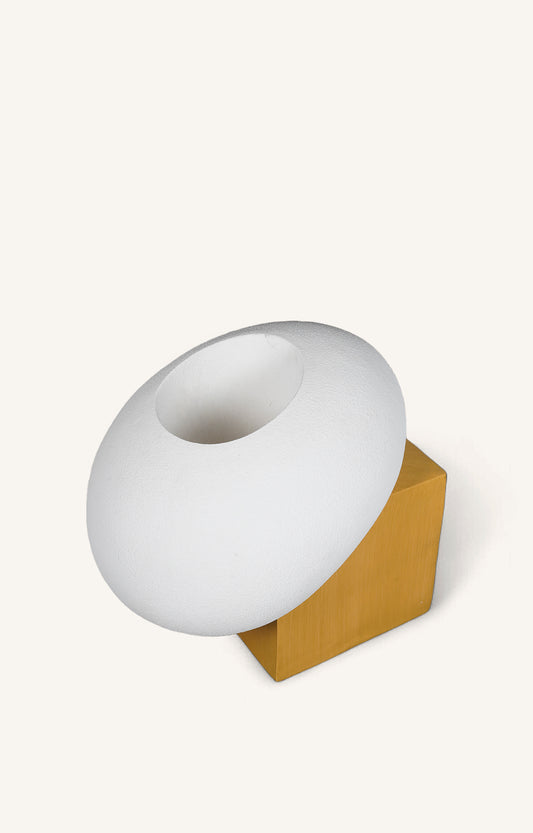 Abstract Egg Shaped Resin Planter