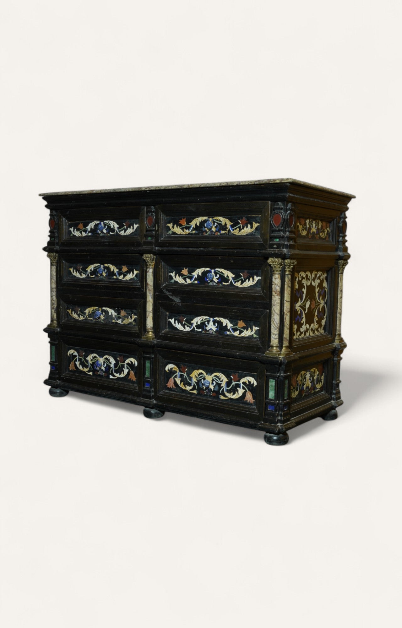 Semi precious Inlay Chest of drawer