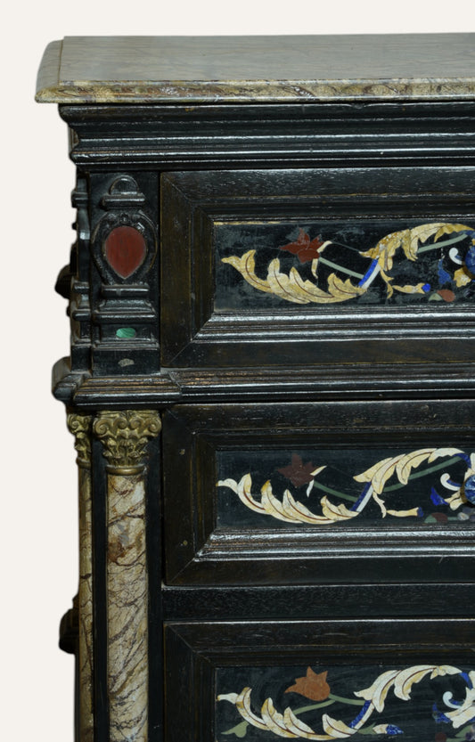 Semi precious Inlay Chest of drawer