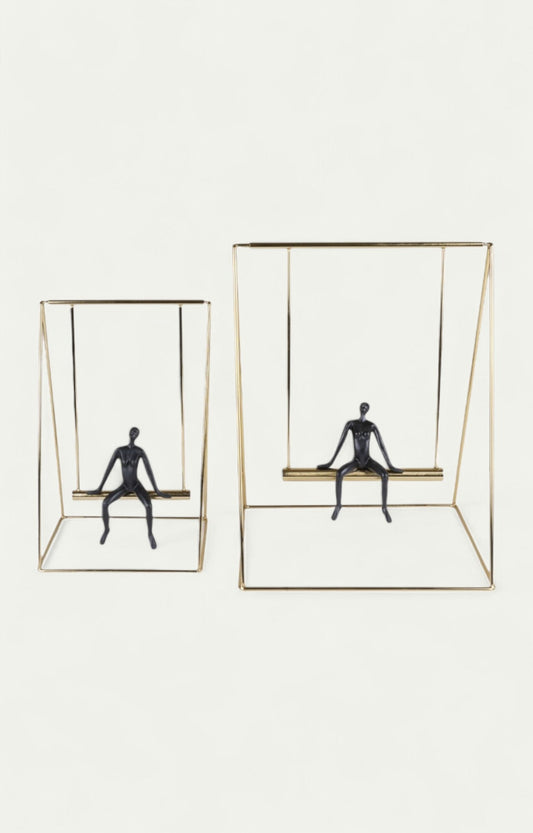 The Golden Swing Modern Décor – Set of 2