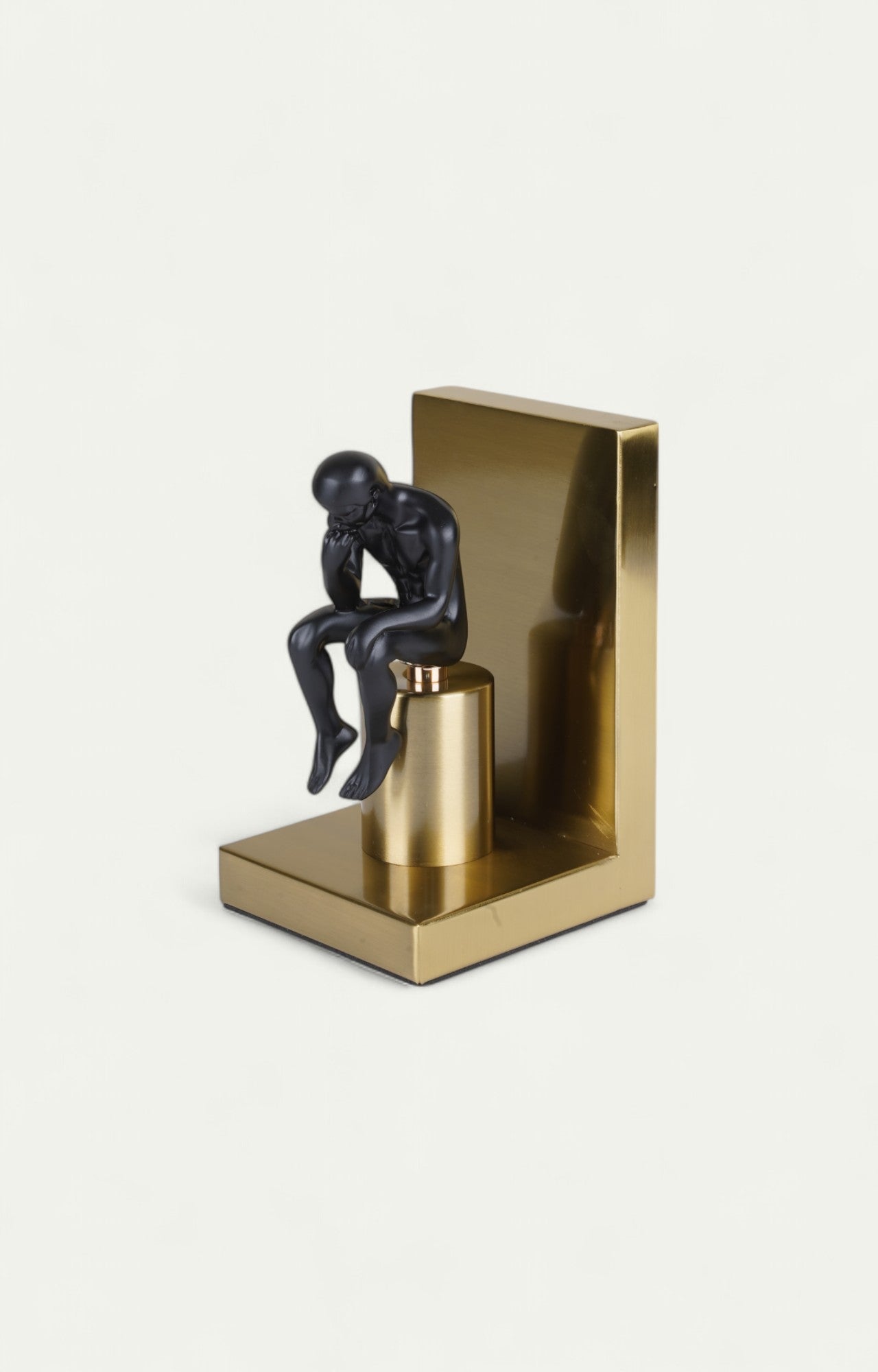 Enigmatic Black & Gold Bookend