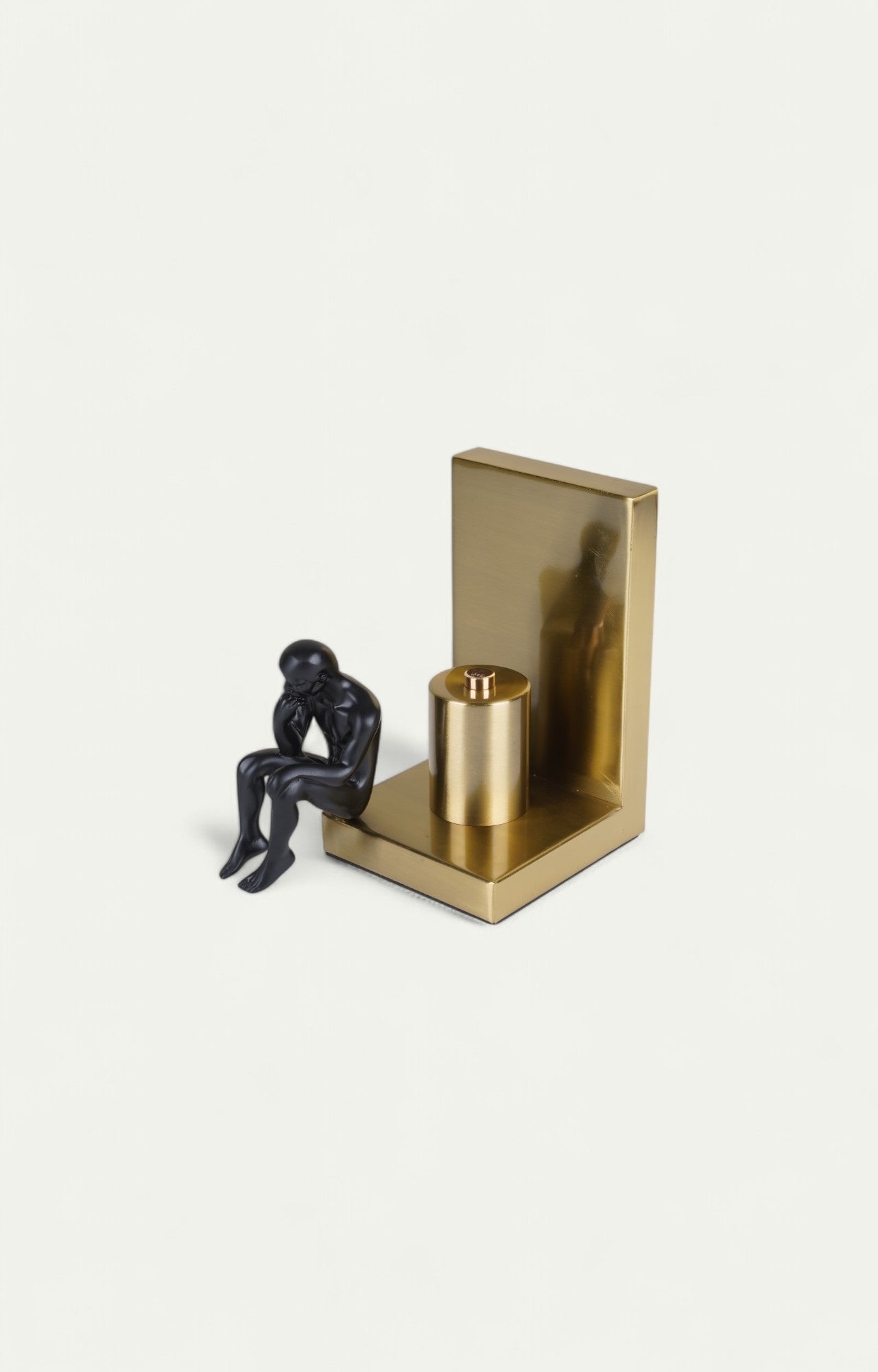 Enigmatic Black & Gold Bookend