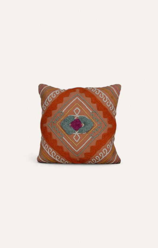 Bohemian Geometric embroidered Cushion