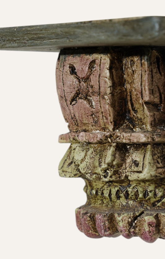 Vintage Wooden Decorative Wall Bracket Carved