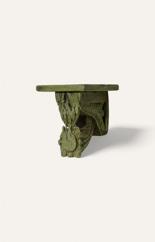 Vintage Wooden Shelf Corbel Floral Wall Brackets
