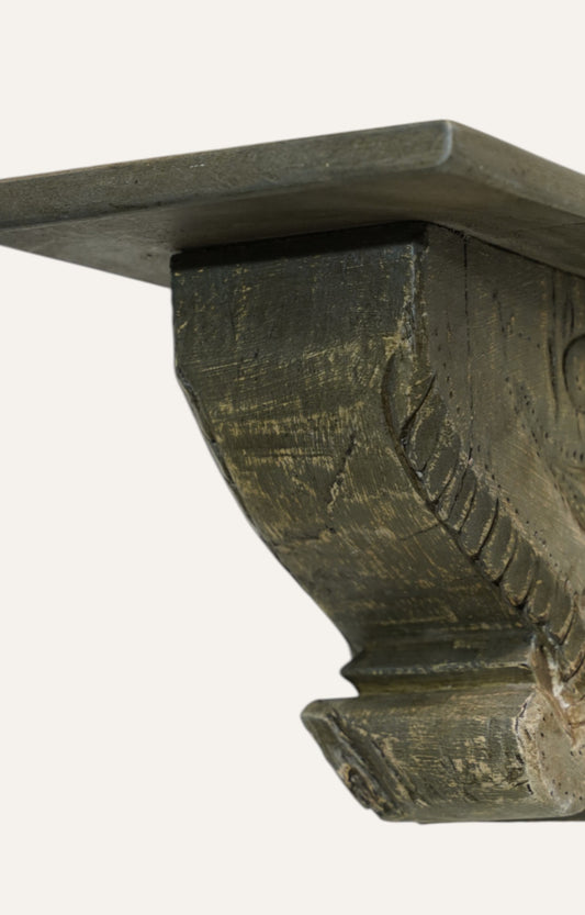 Modern Hand-Carved Wooden Bracket