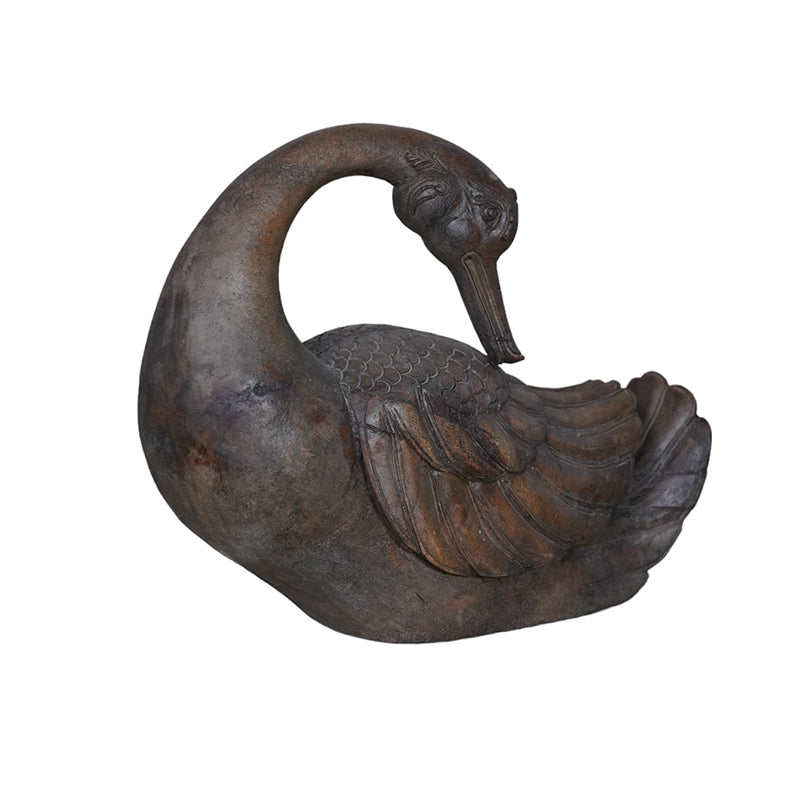 Carved Wooden duck statue