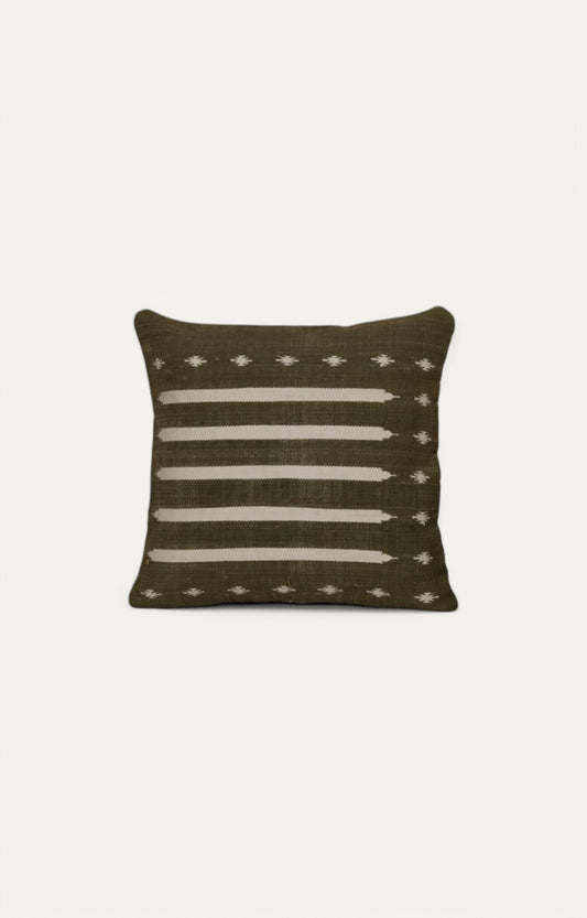 Horizontal Stripes Handwoven Cushion