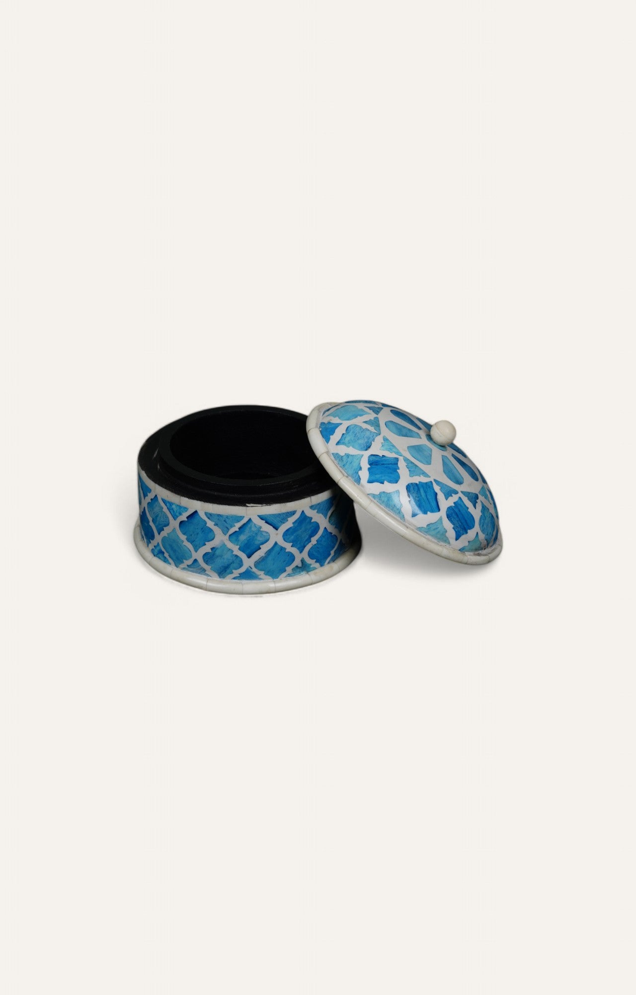 Mosaic Blue Bone Cladded Wooden Box