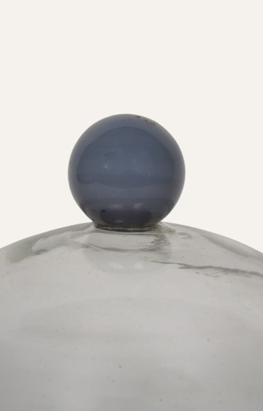 Cake Cloche with Blue Chalcedony Finial