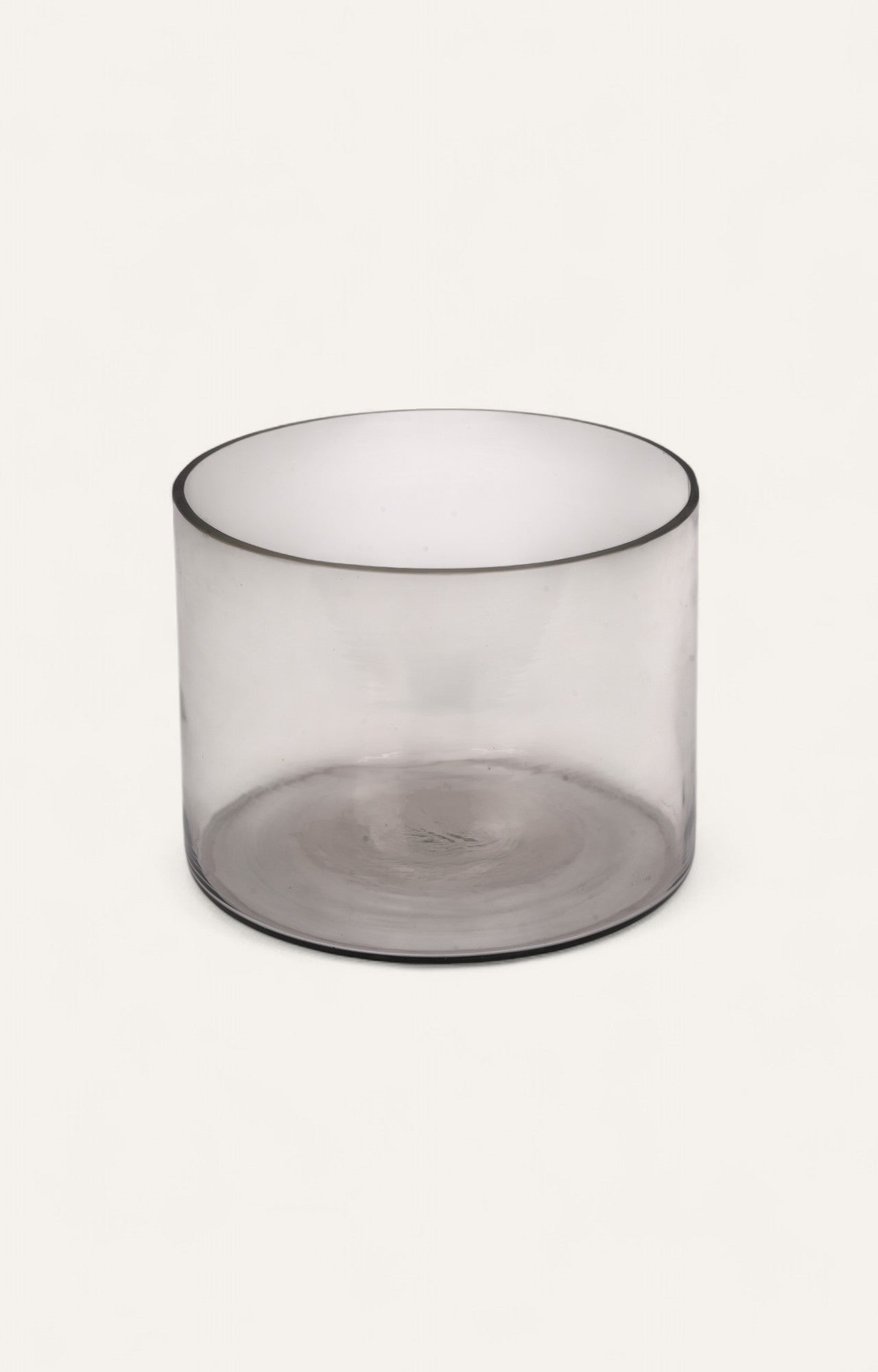 Minimalist Handblown Glass Cylinder Candle Stand