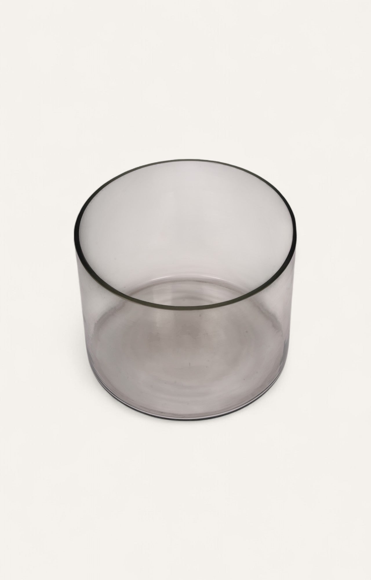 Minimalist Handblown Glass Cylinder Candle Stand