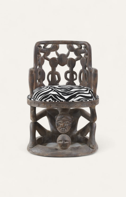 Vintage African Sculptural Armchair