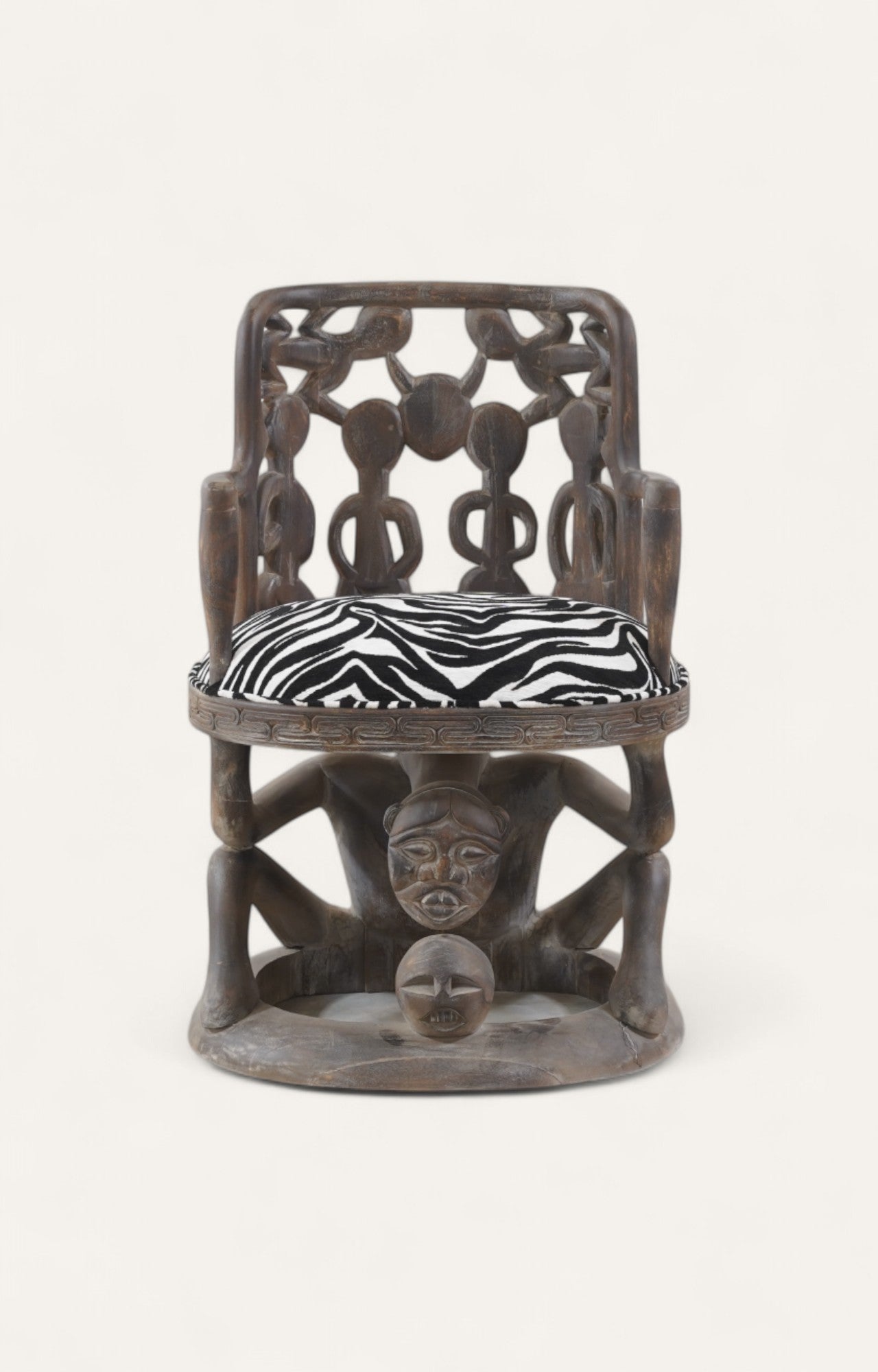 Vintage African Sculptural Armchair