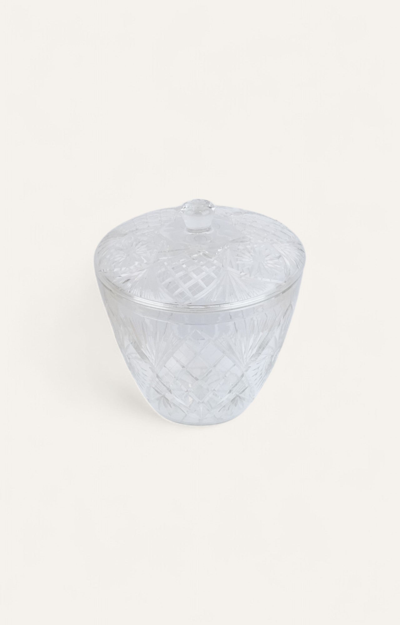 Refined Textured Glass Jar