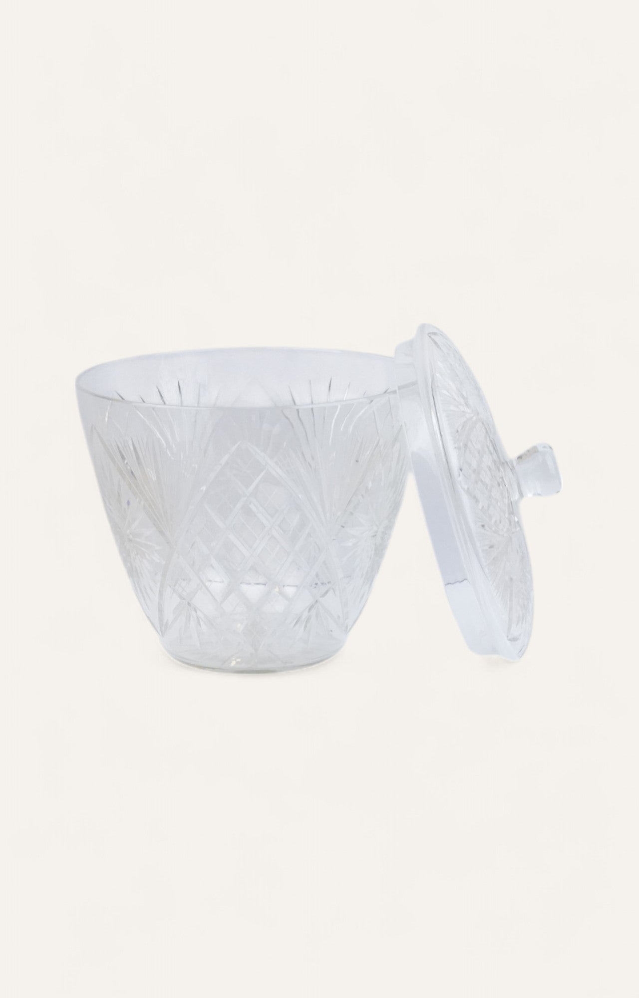 Refined Textured Glass Jar