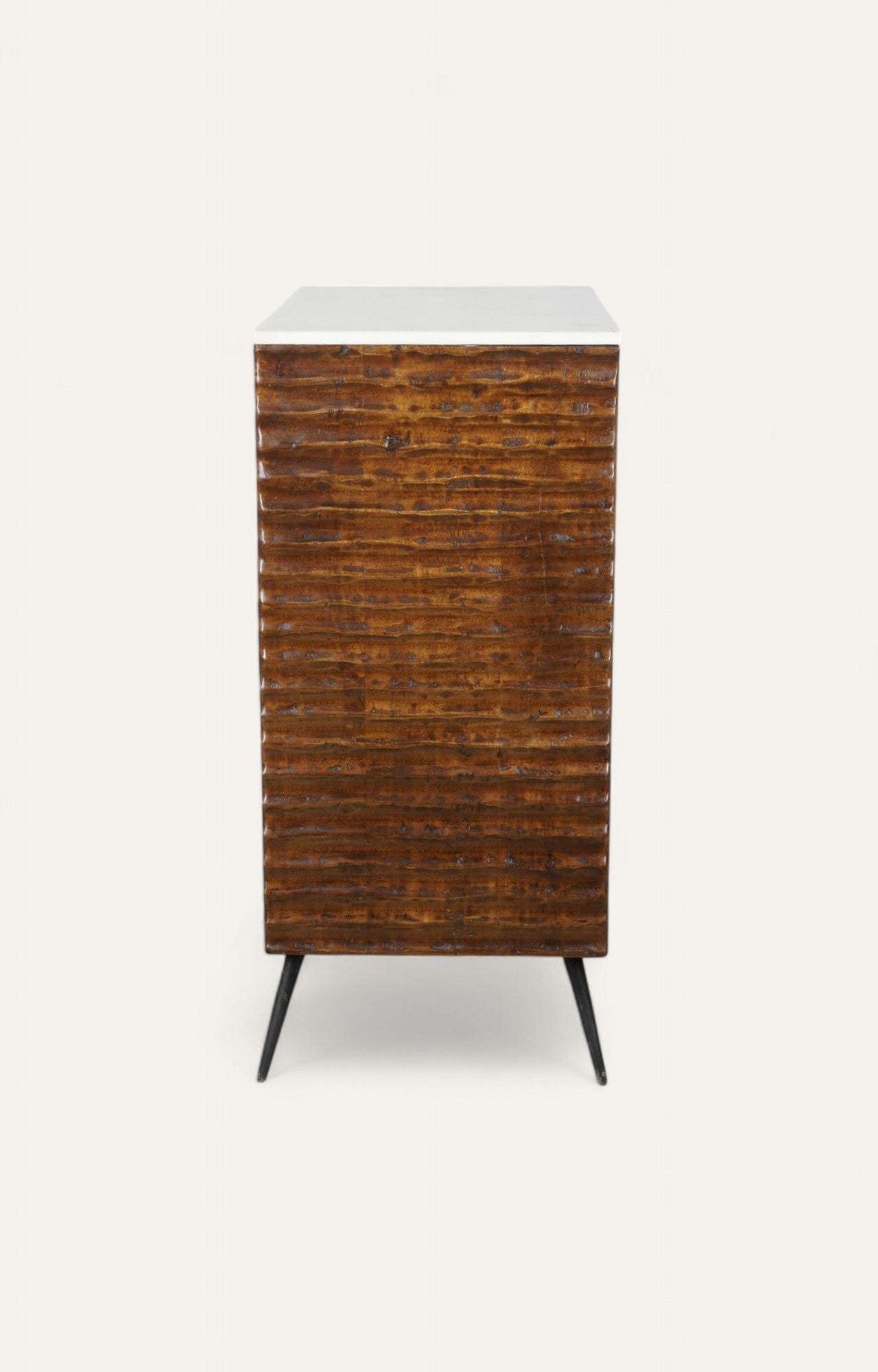 Walnut Wooden Cabinet with Marble Top
