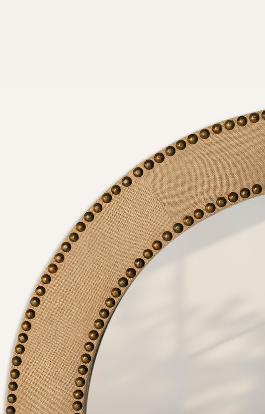 Linen With Studded Frame