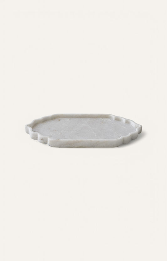 Mughal Inspired handcrafted marble tray