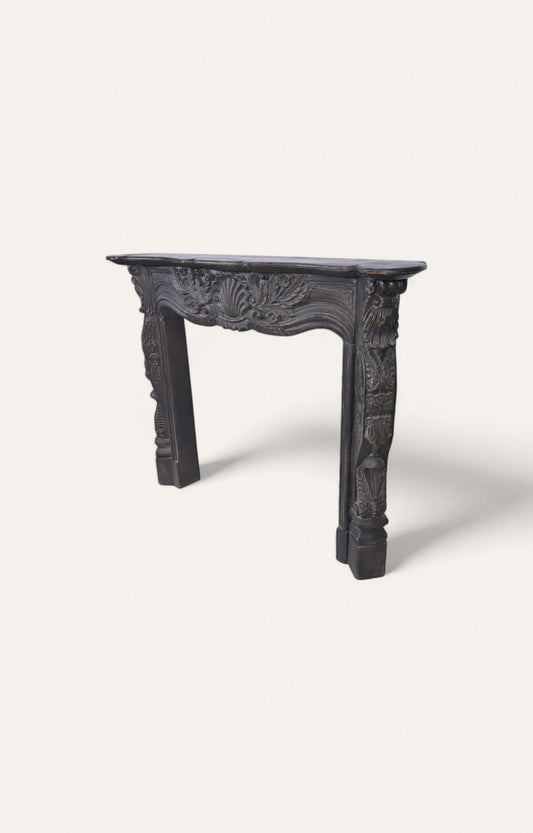 Hand carved Wooden Fireplace