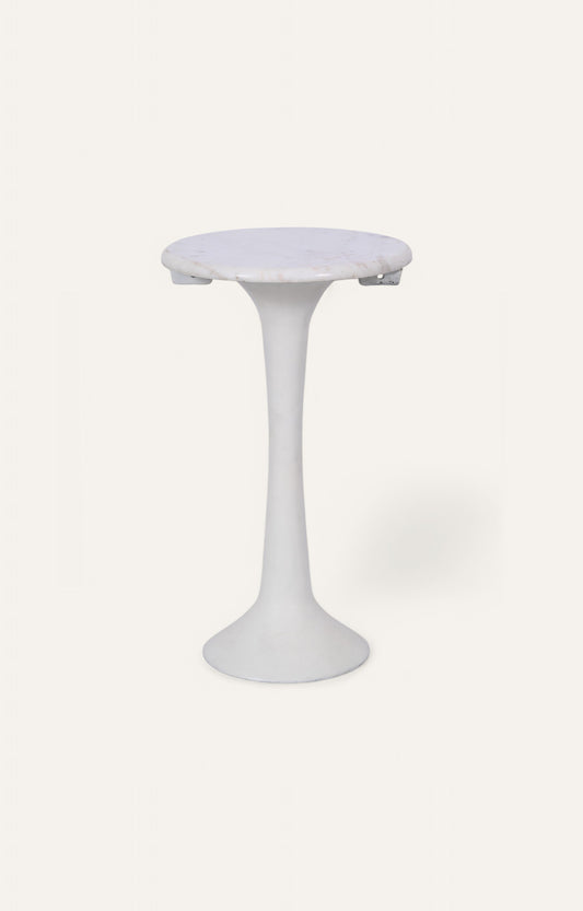 Sculptural Pedestal Side Table