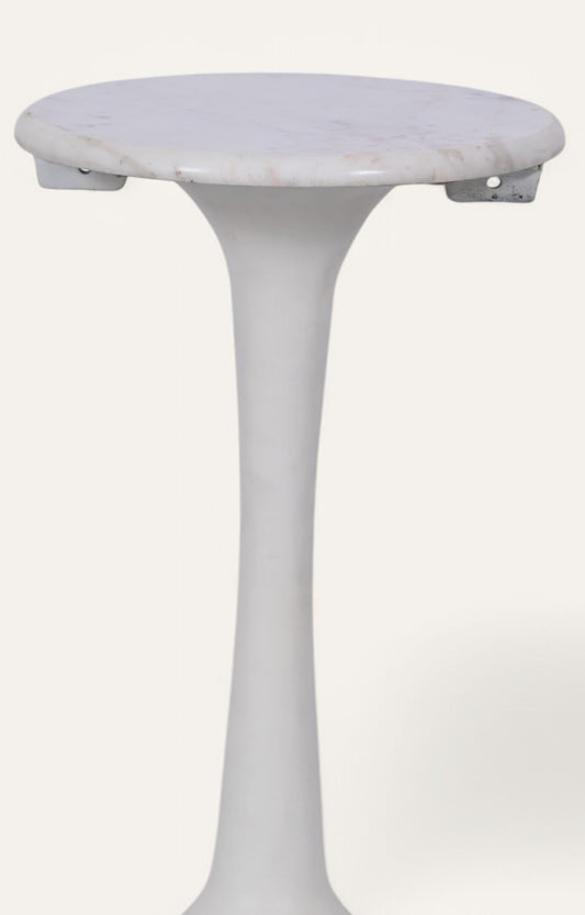 Sculptural Pedestal Side Table