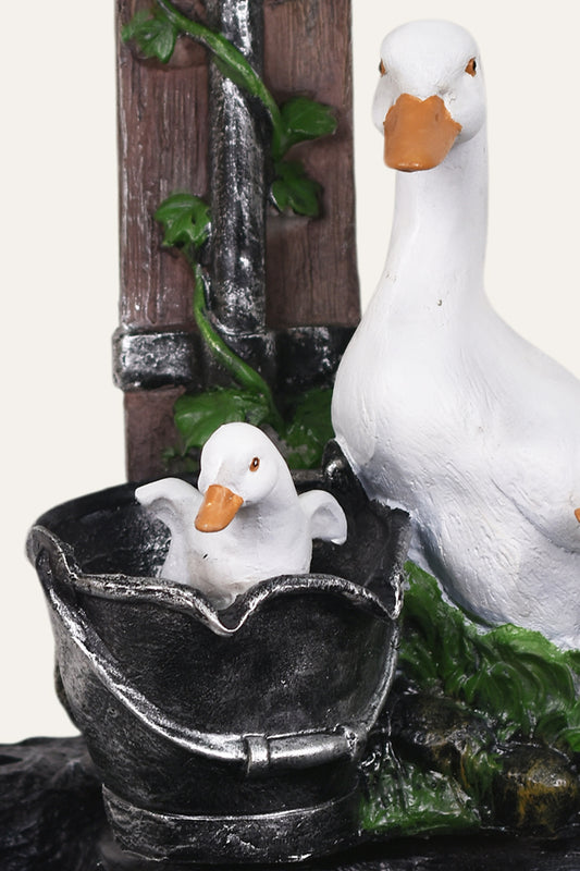 Duck Family Indoor Water Fountain