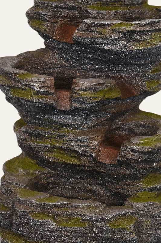 Rock Cascade Tabletop Multi-Tier Indoor Water Fountain