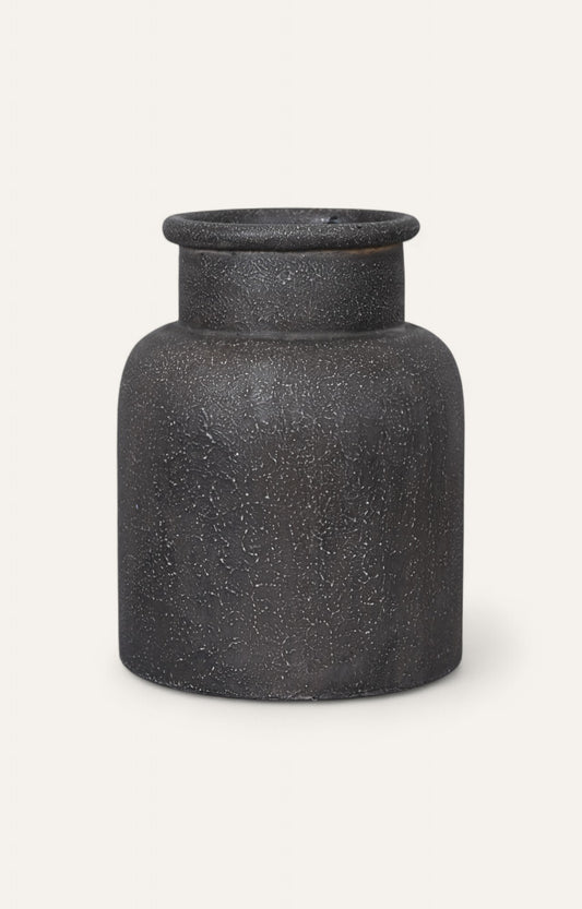 Matte black Indoor Planter for Faux Plants or Trees