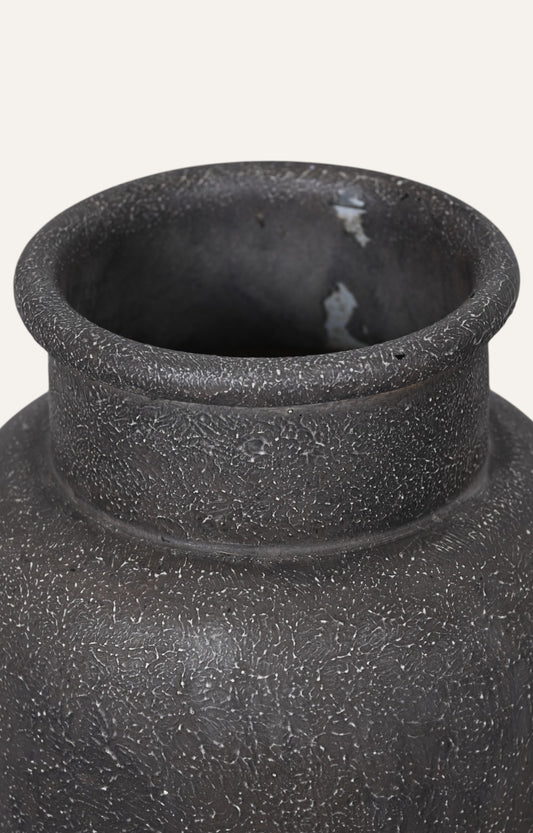 Matte black Indoor Planter for Faux Plants or Trees