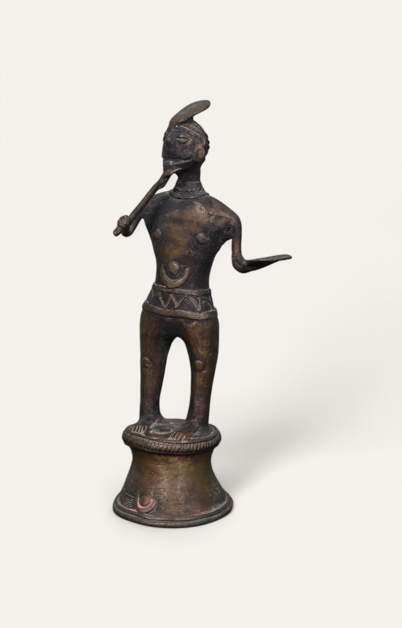 Warrior Man Brass Sculpture